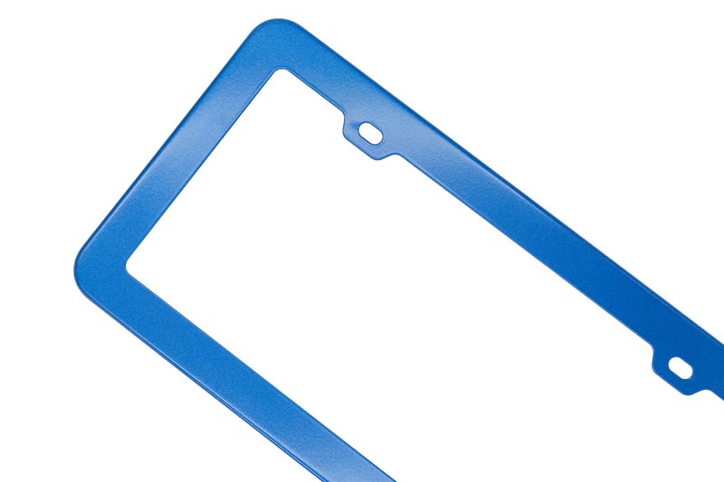 Creathome 2PCs Stainless Steel License Plate Frames with Shining Blue Color - Image 4